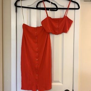 Orange two piece set